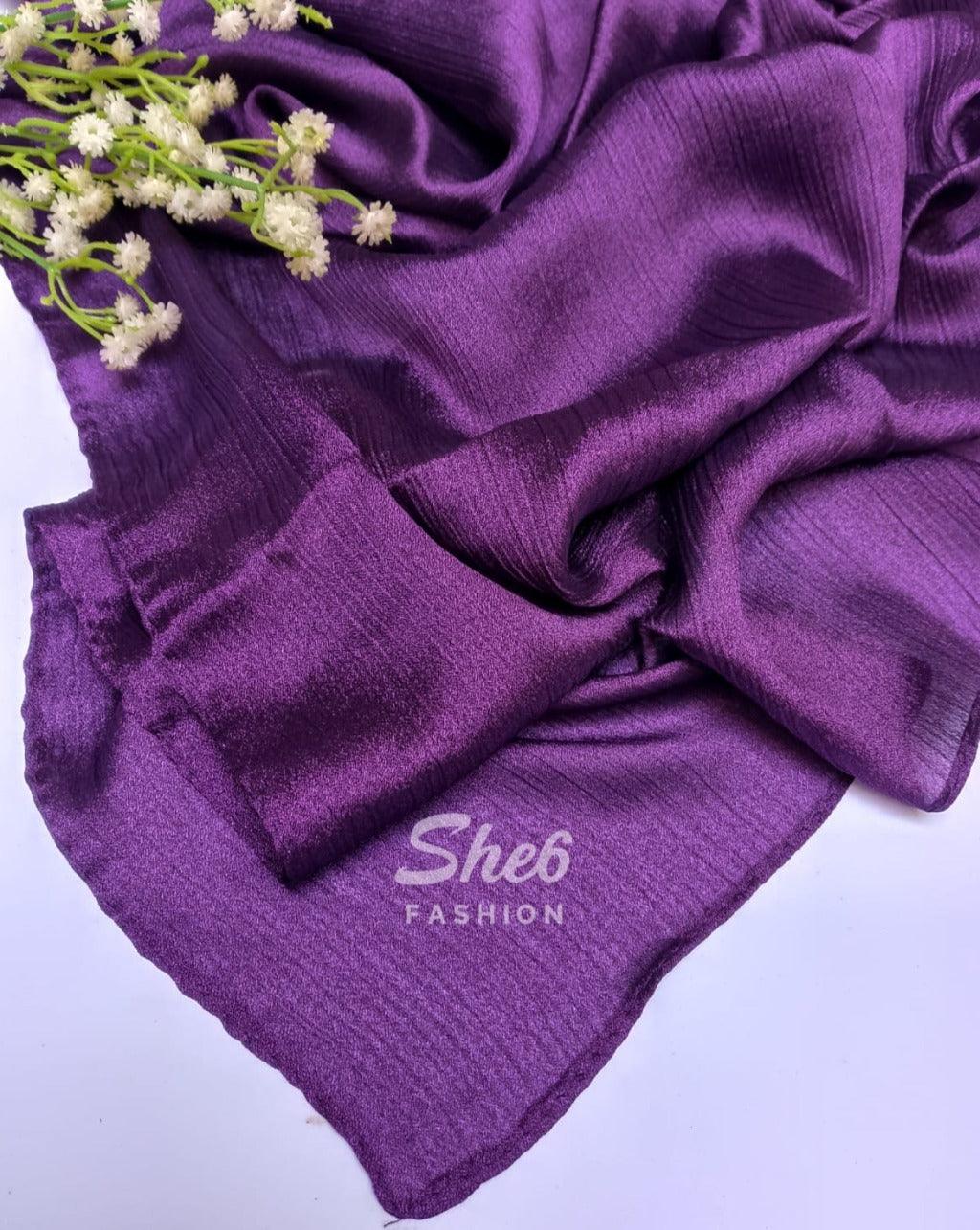 crinkle silk hijab