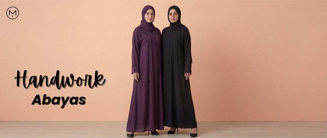 HandWork Abayas Online in Pakistan – MALA Store