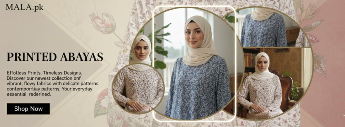 Printed Abayas Online in Pakistan – MALA Fashion - MALA