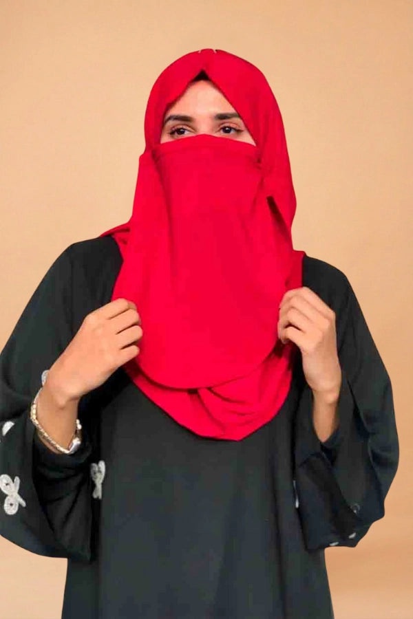 Double Loop Hijab with Niqab