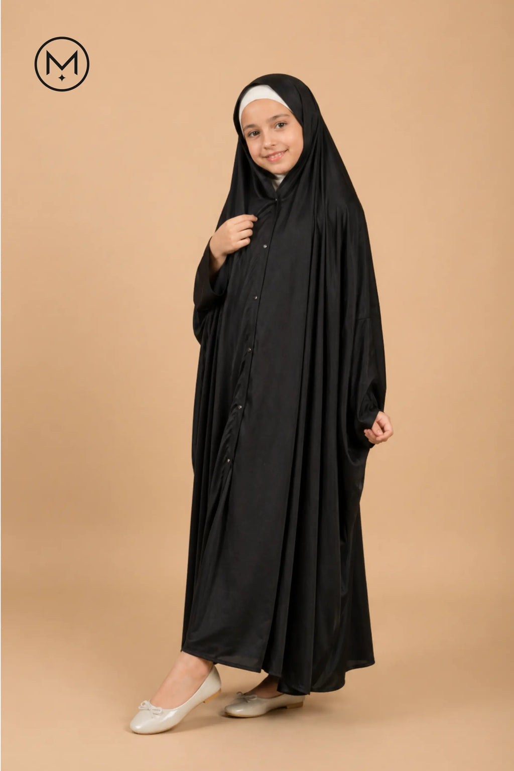 Irani Chaddar Kids | Premium Imported Nida Fabric | Front Open