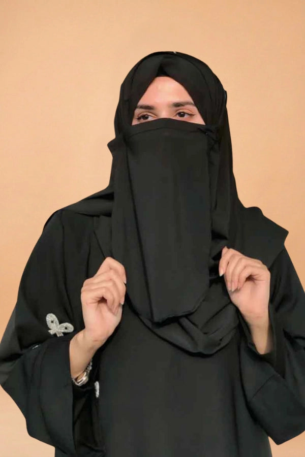 Double Loop Hijab with Niqab