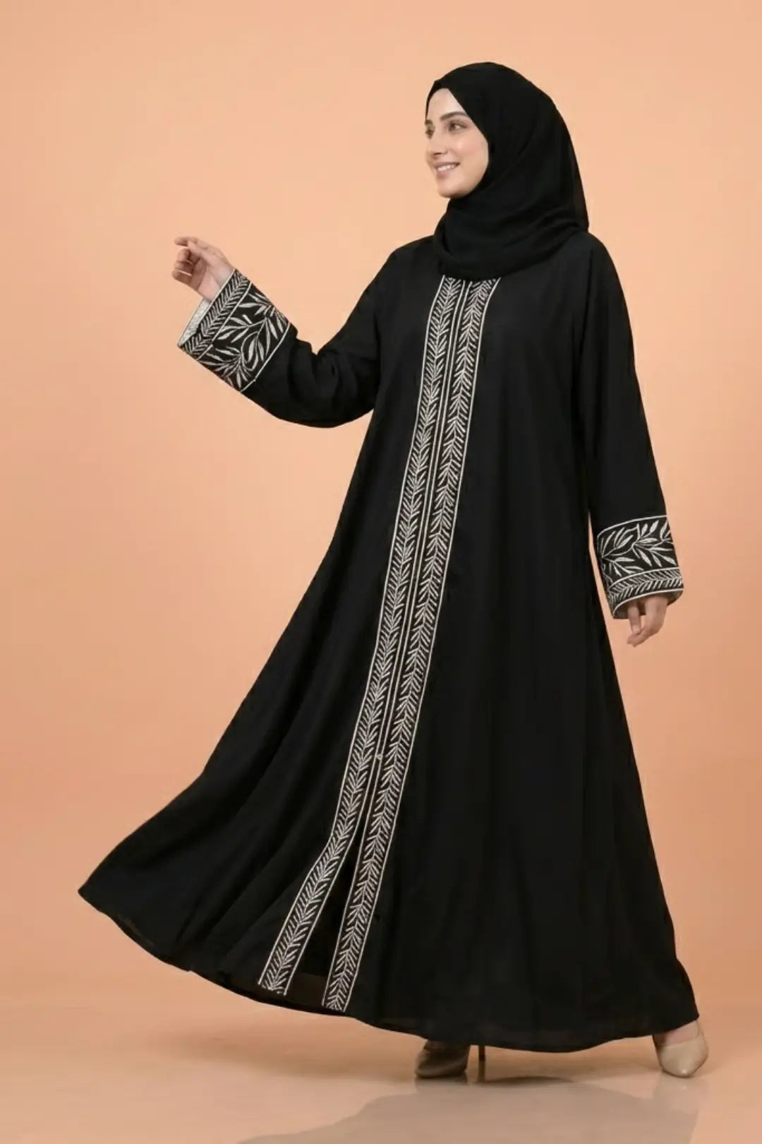 Exclusive Aura Abaya | Embroidery Abaya