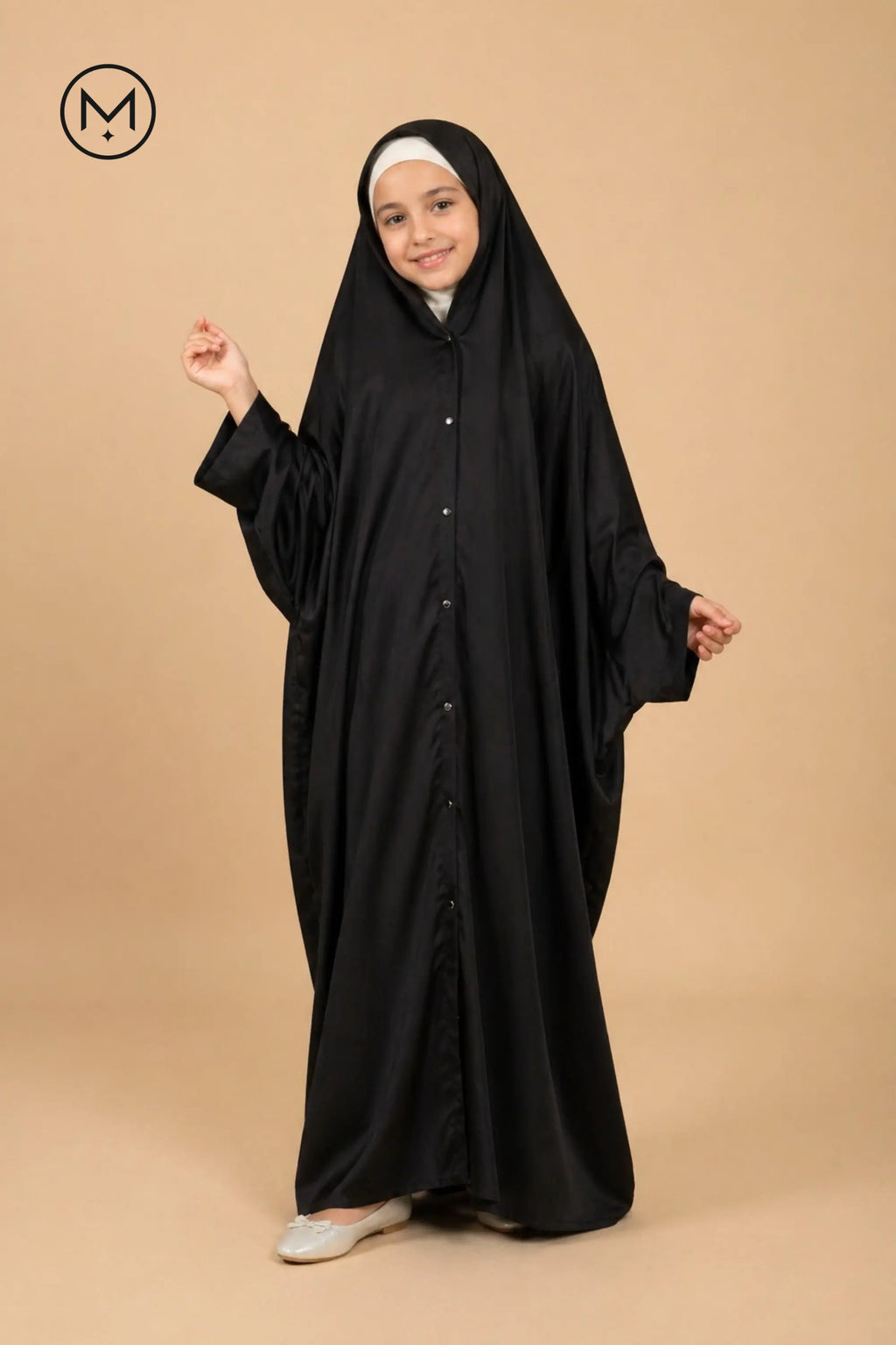 Irani Chaddar Kids | Premium Imported Nida Fabric | Front Open