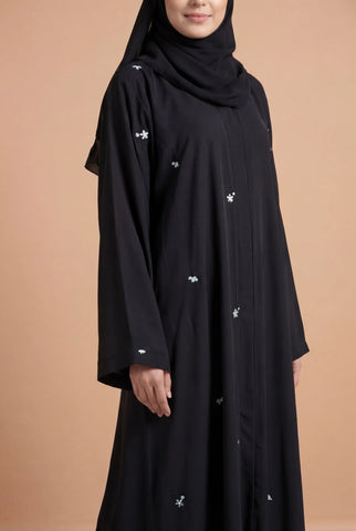 Sky Flower  | Embroidery Front-Open