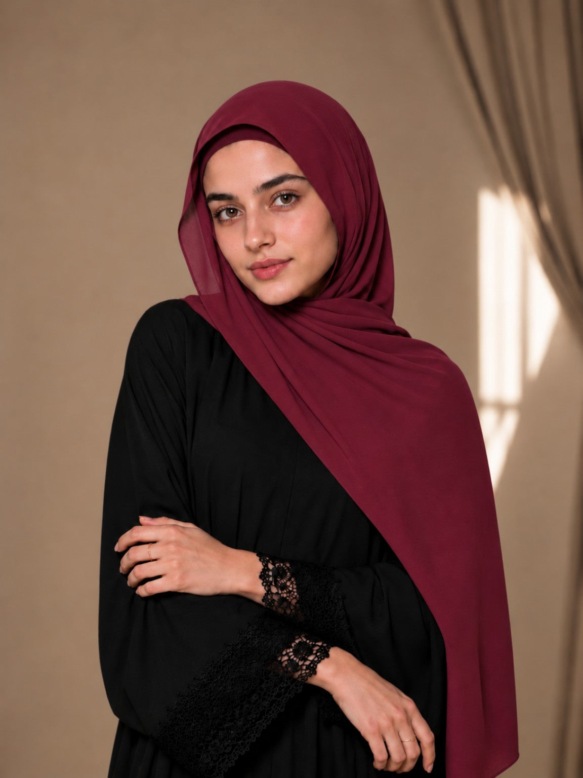Magnetic Hijab -  Hijab + Cap + Magnets