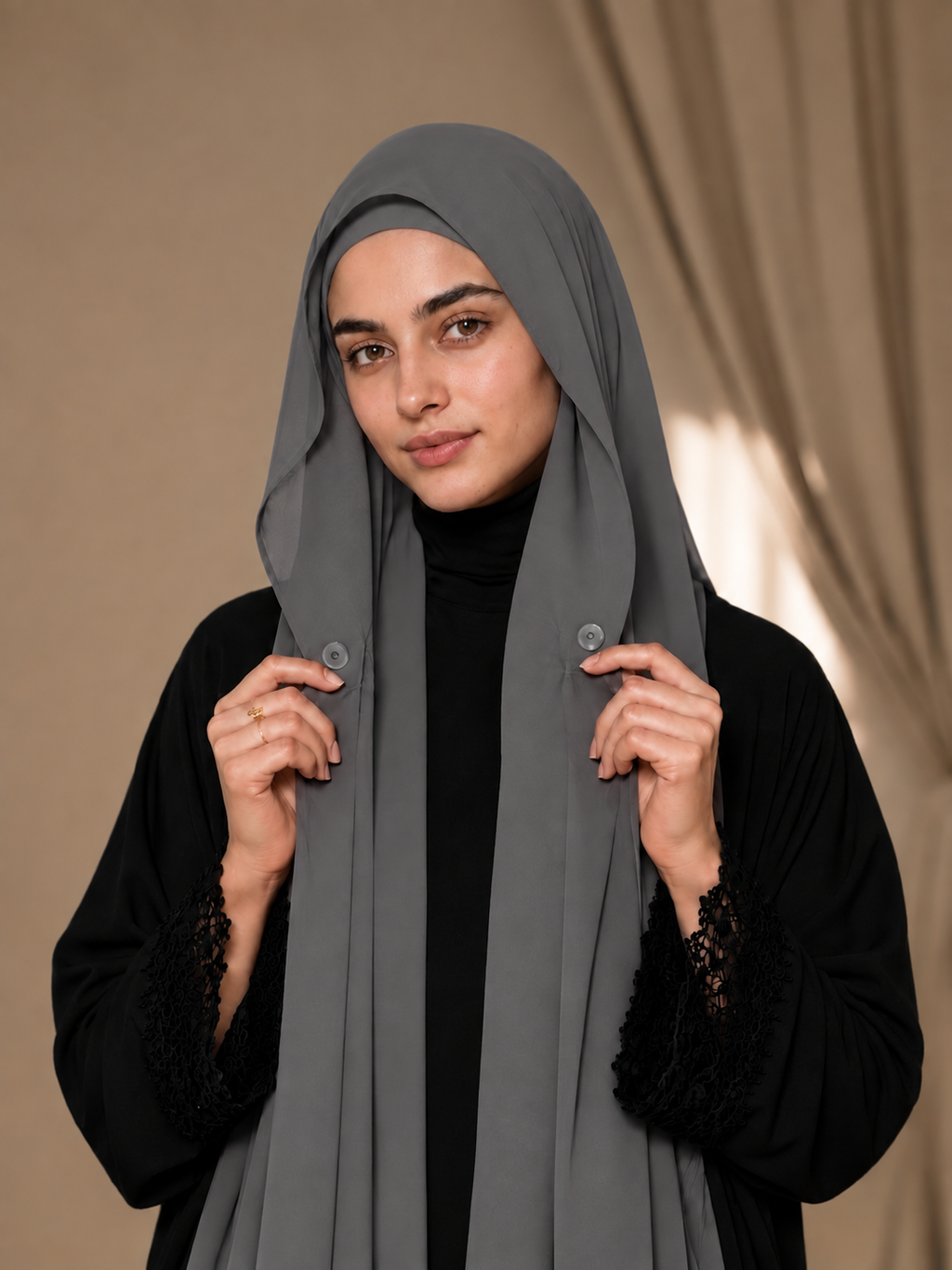 Magnetic Hijab -  Hijab + Cap + Magnets