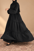 Flowline_abaya black_