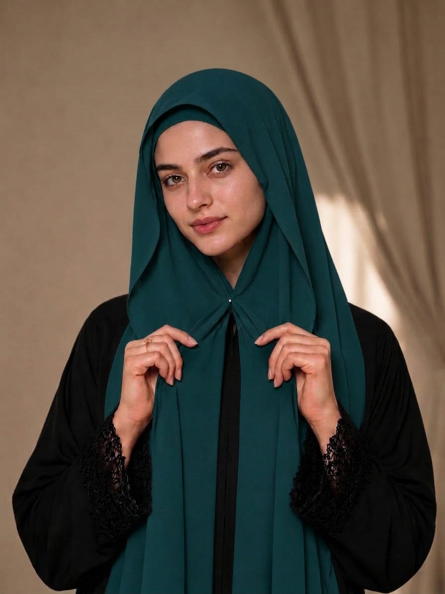 Magnetic Hijab -  Hijab + Cap + Magnets