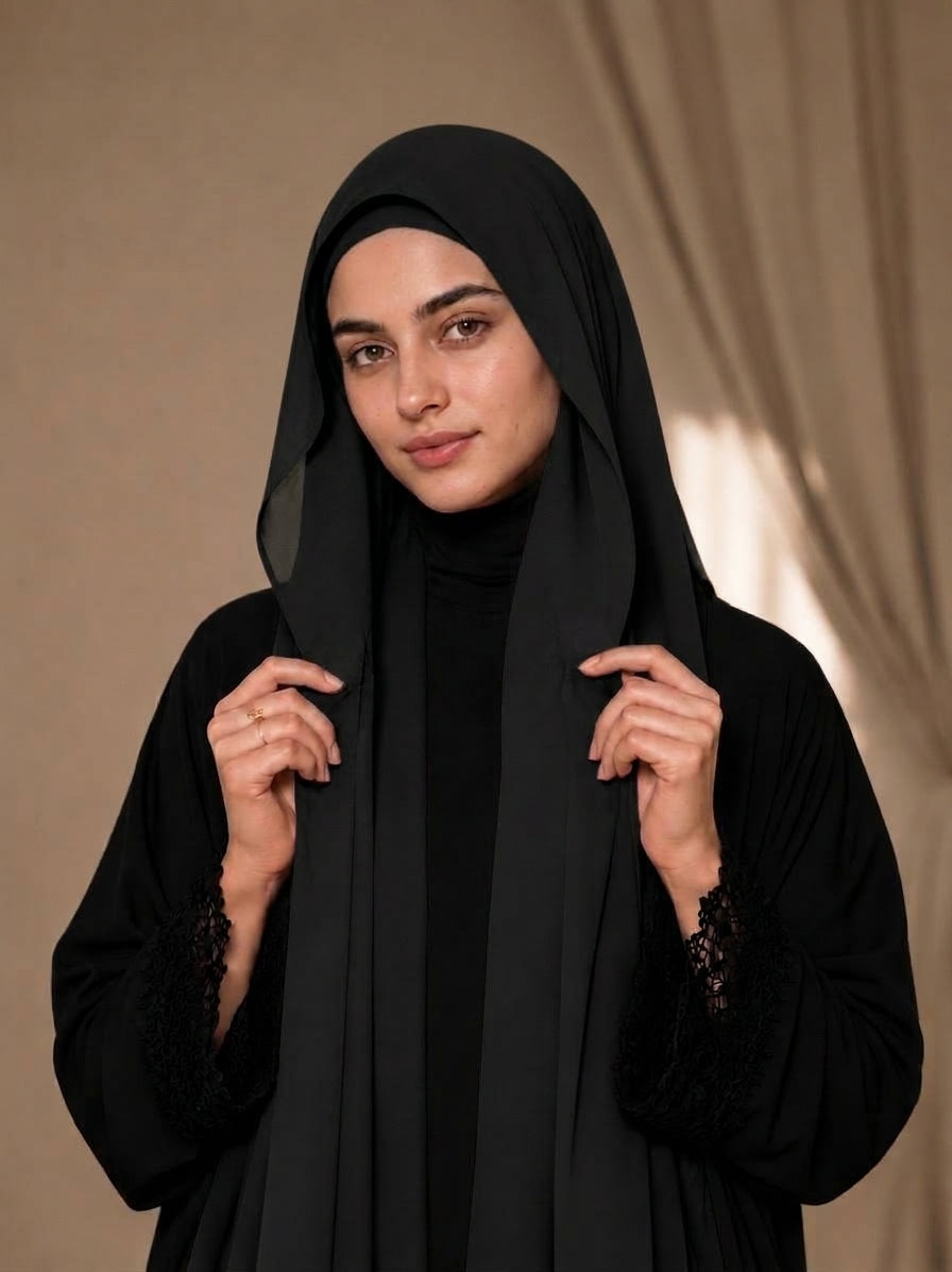 Magnetic Hijab -  Hijab + Cap + Magnets