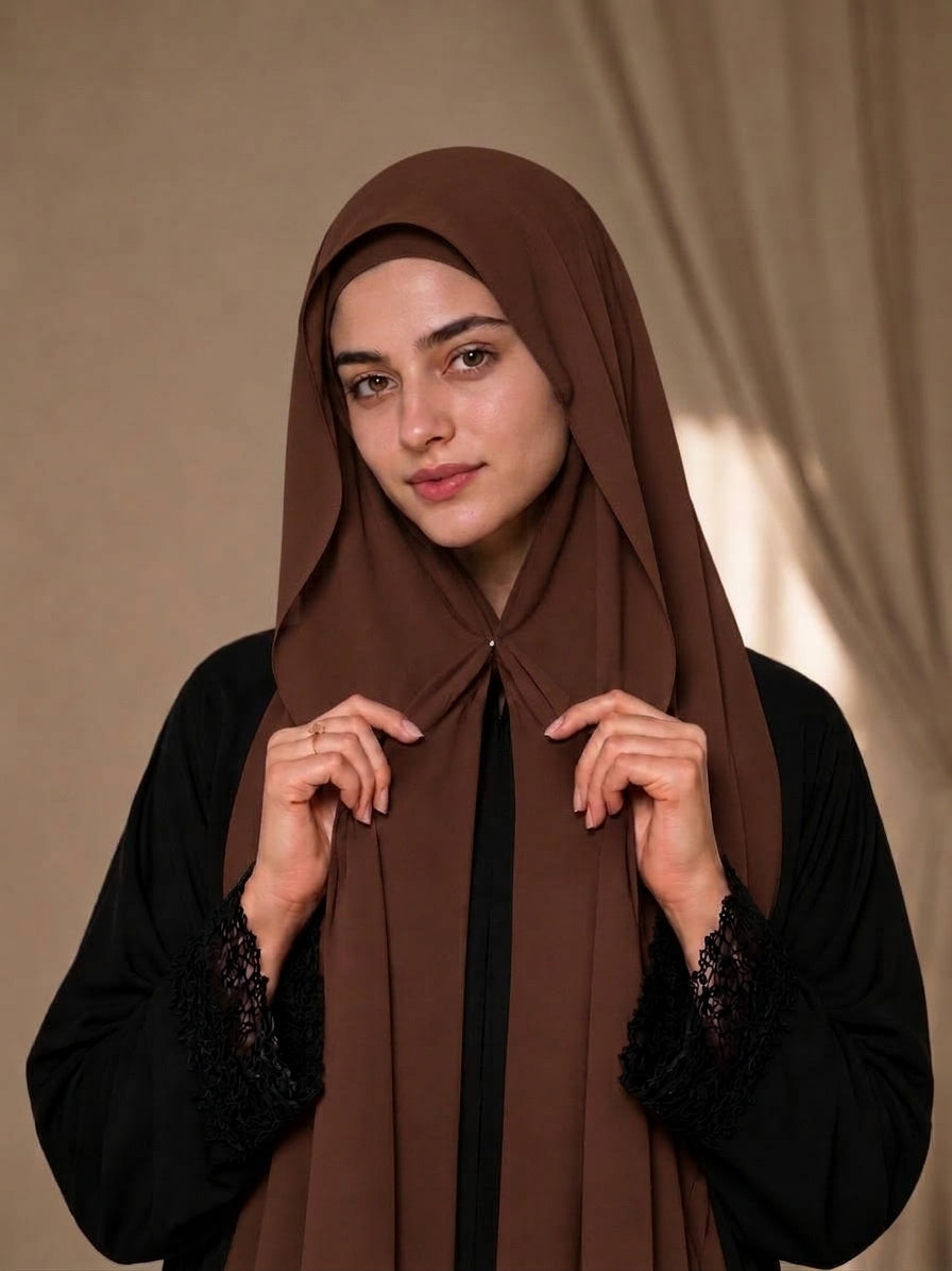 Magnetic Hijab -  Hijab + Cap + Magnets