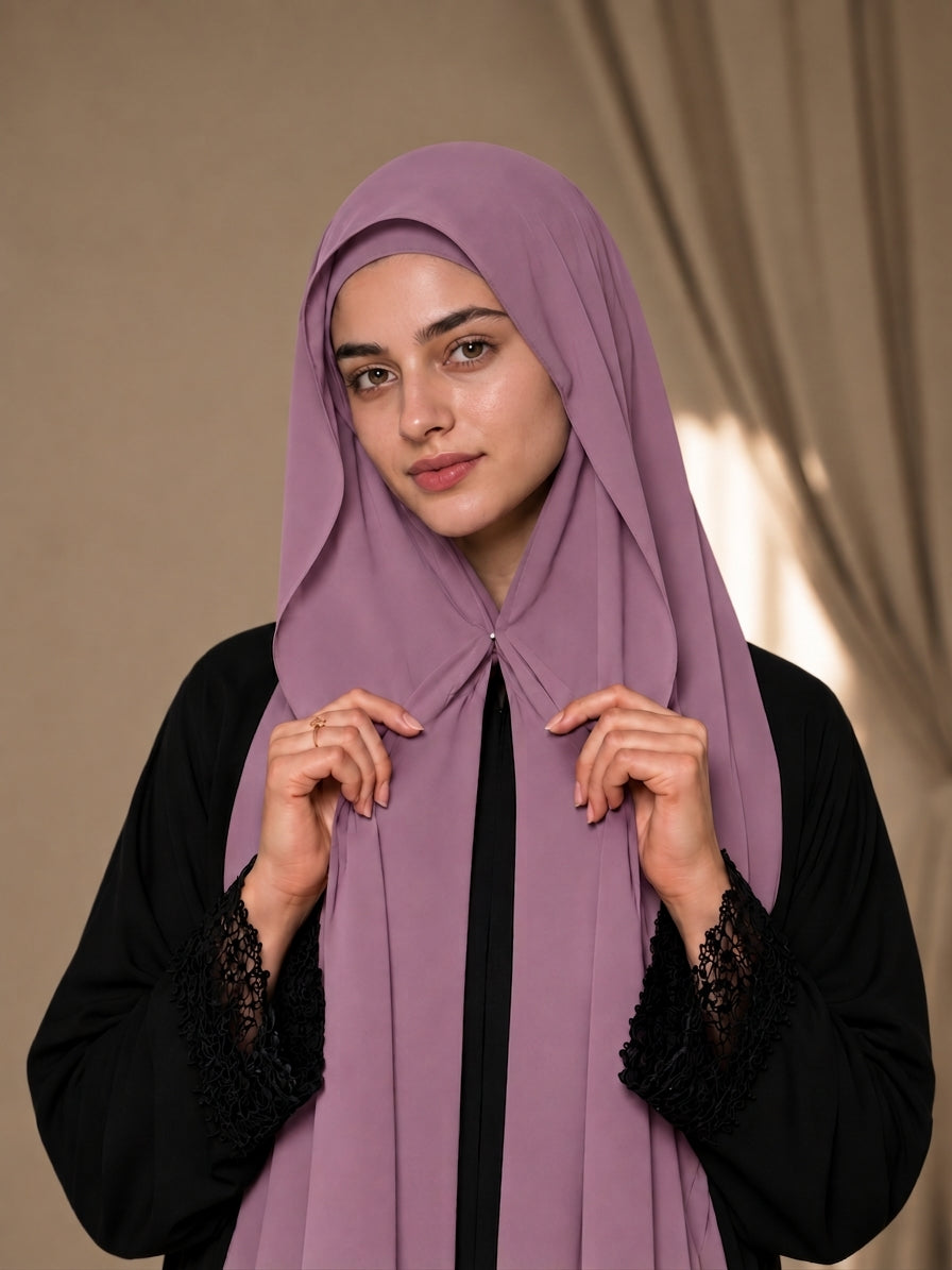 Magnetic Hijab -  Hijab + Cap + Magnets