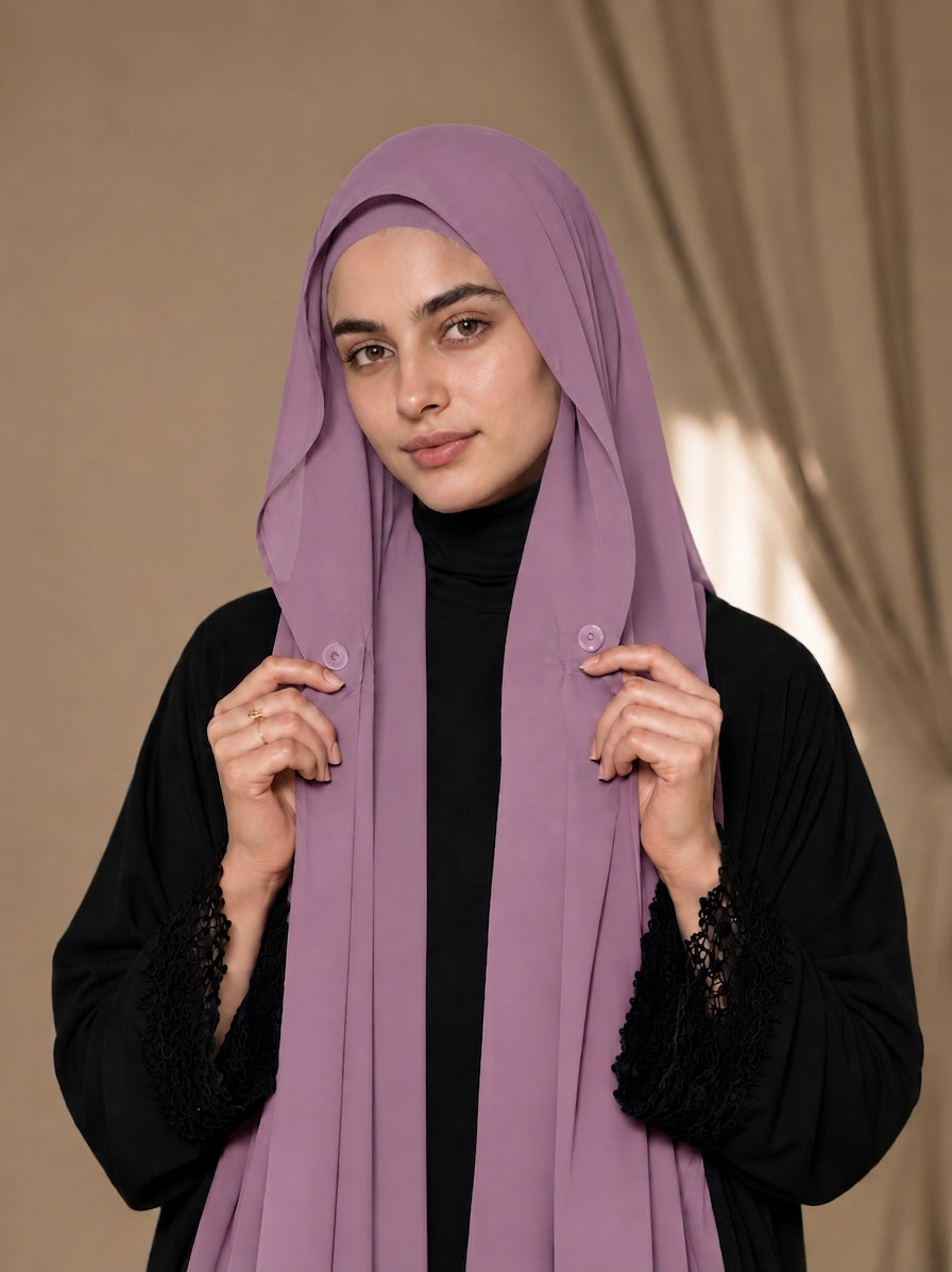 Magnetic Hijab -  Hijab + Cap + Magnets