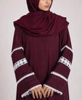 HAYA - Elegant Maroon Abaya