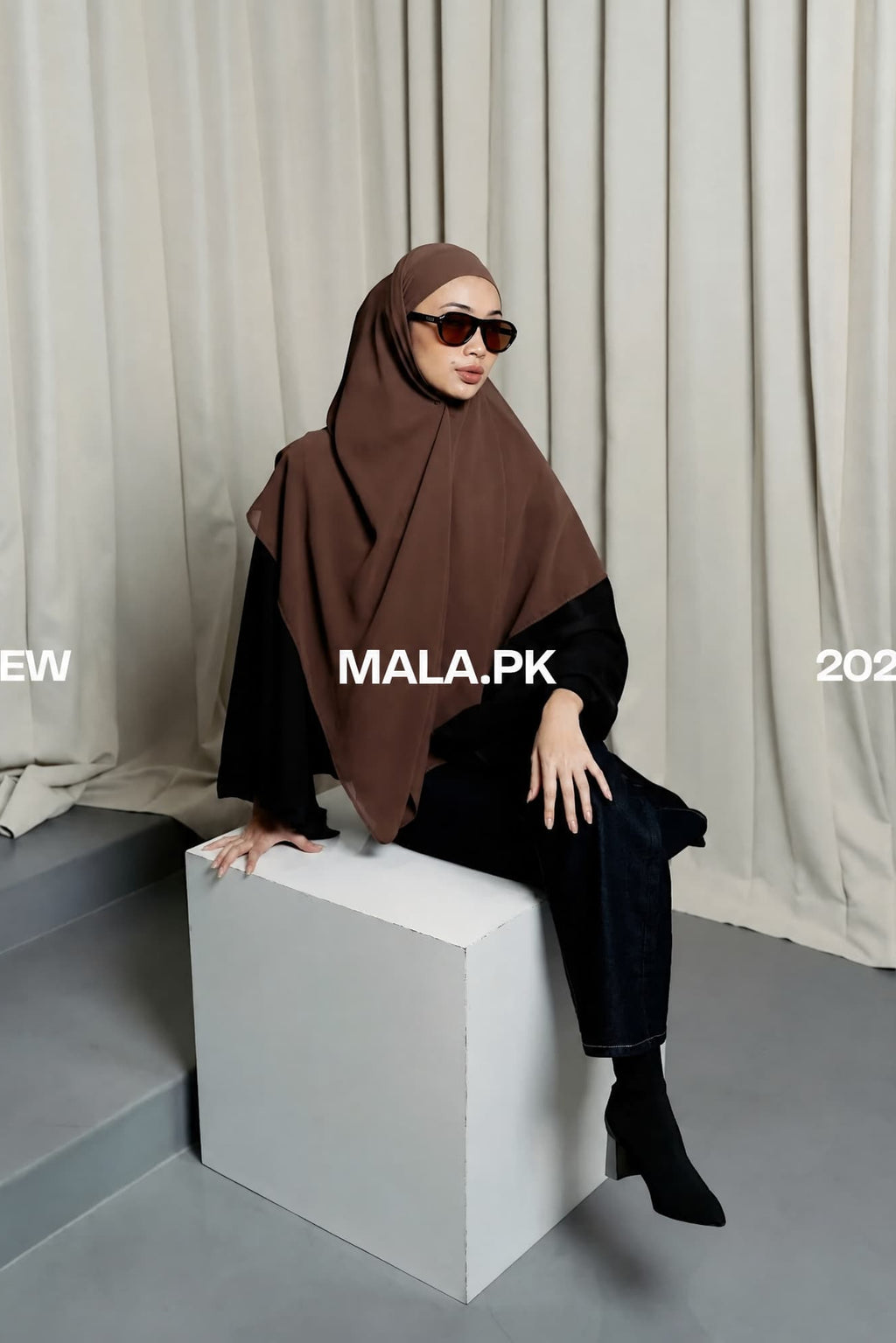 Khiban - Malaysian Hijab color Brown_