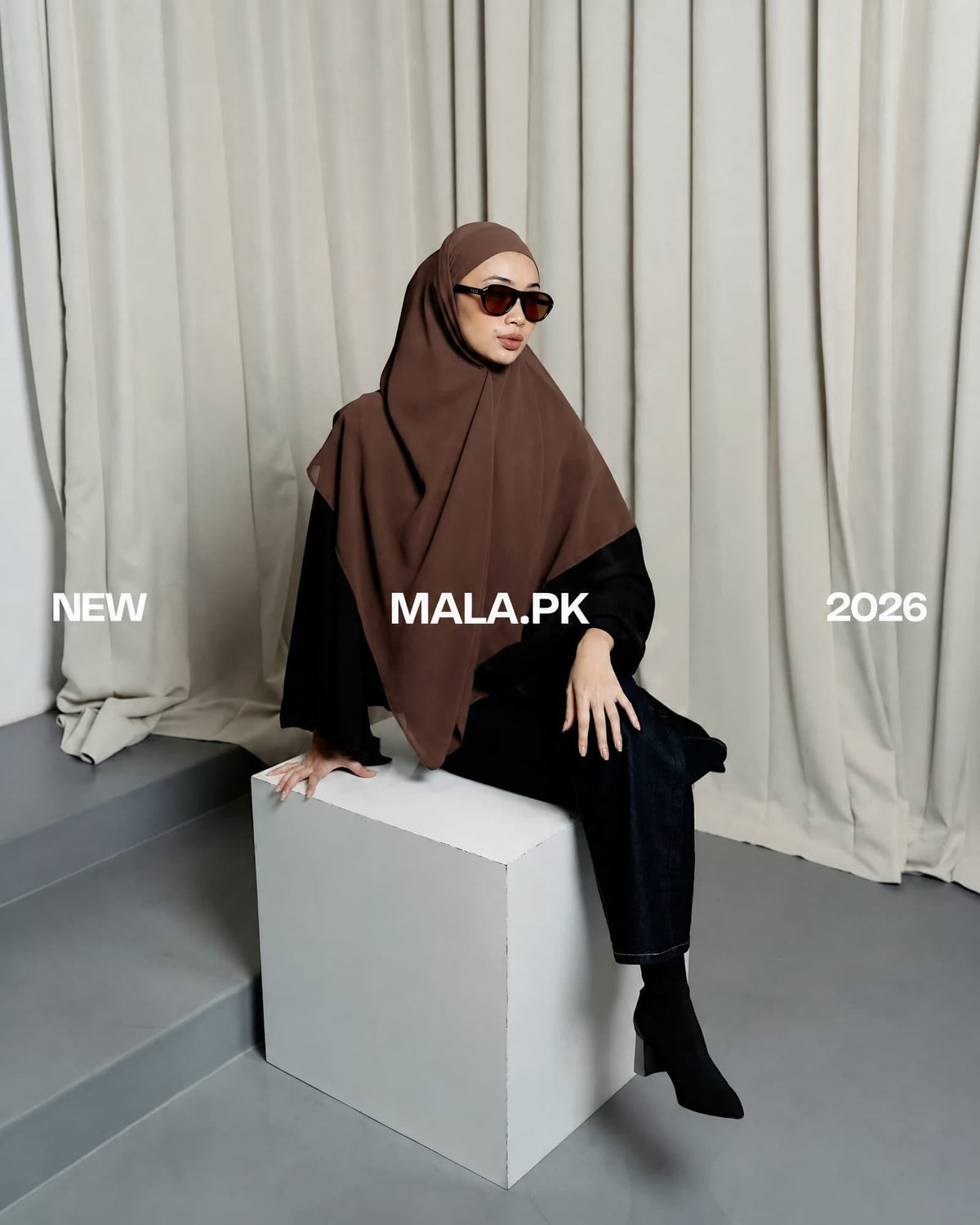 Khiban - Malaysian Hijab color Brown_