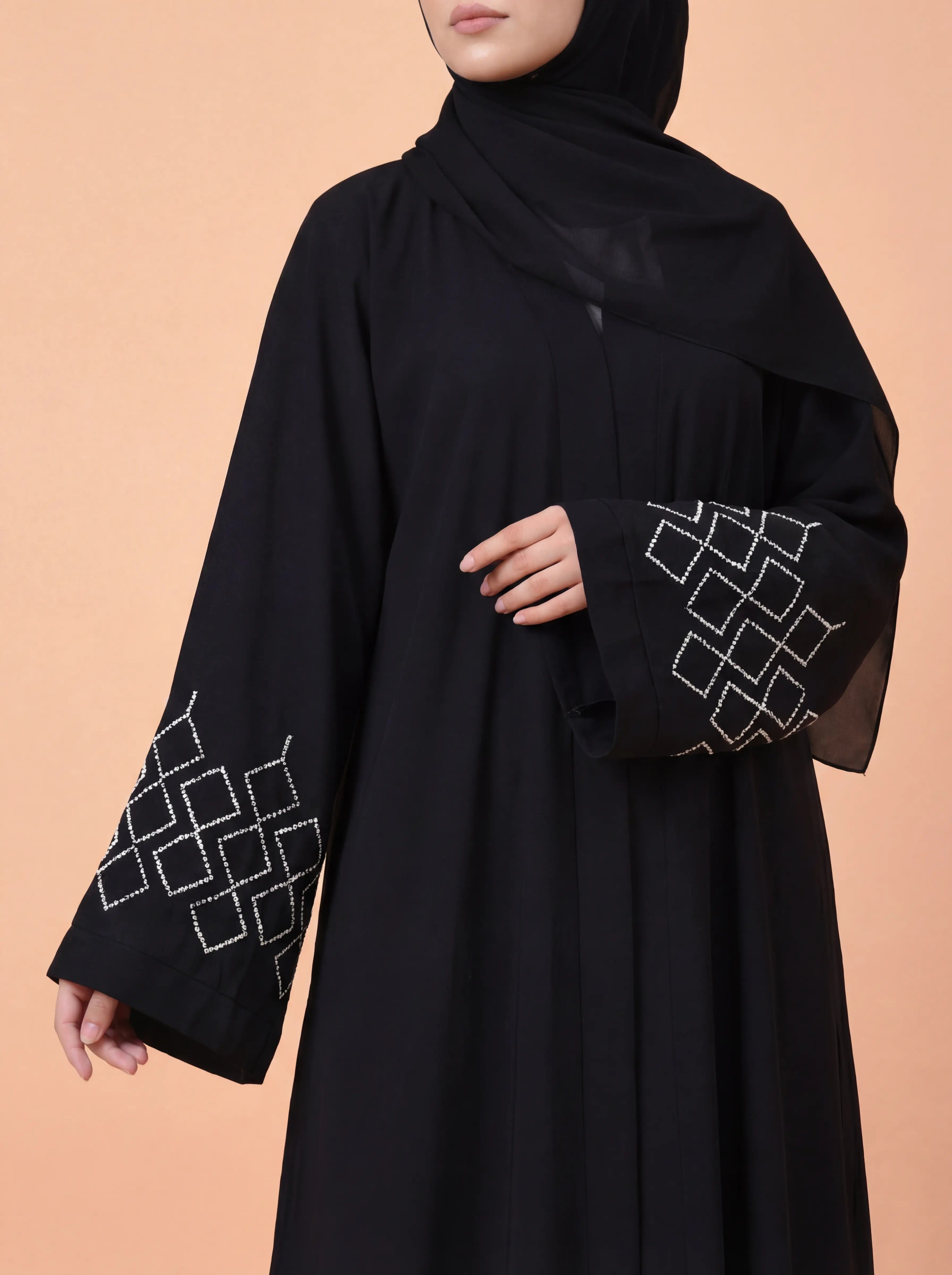 Layali Qamar Abaya Black