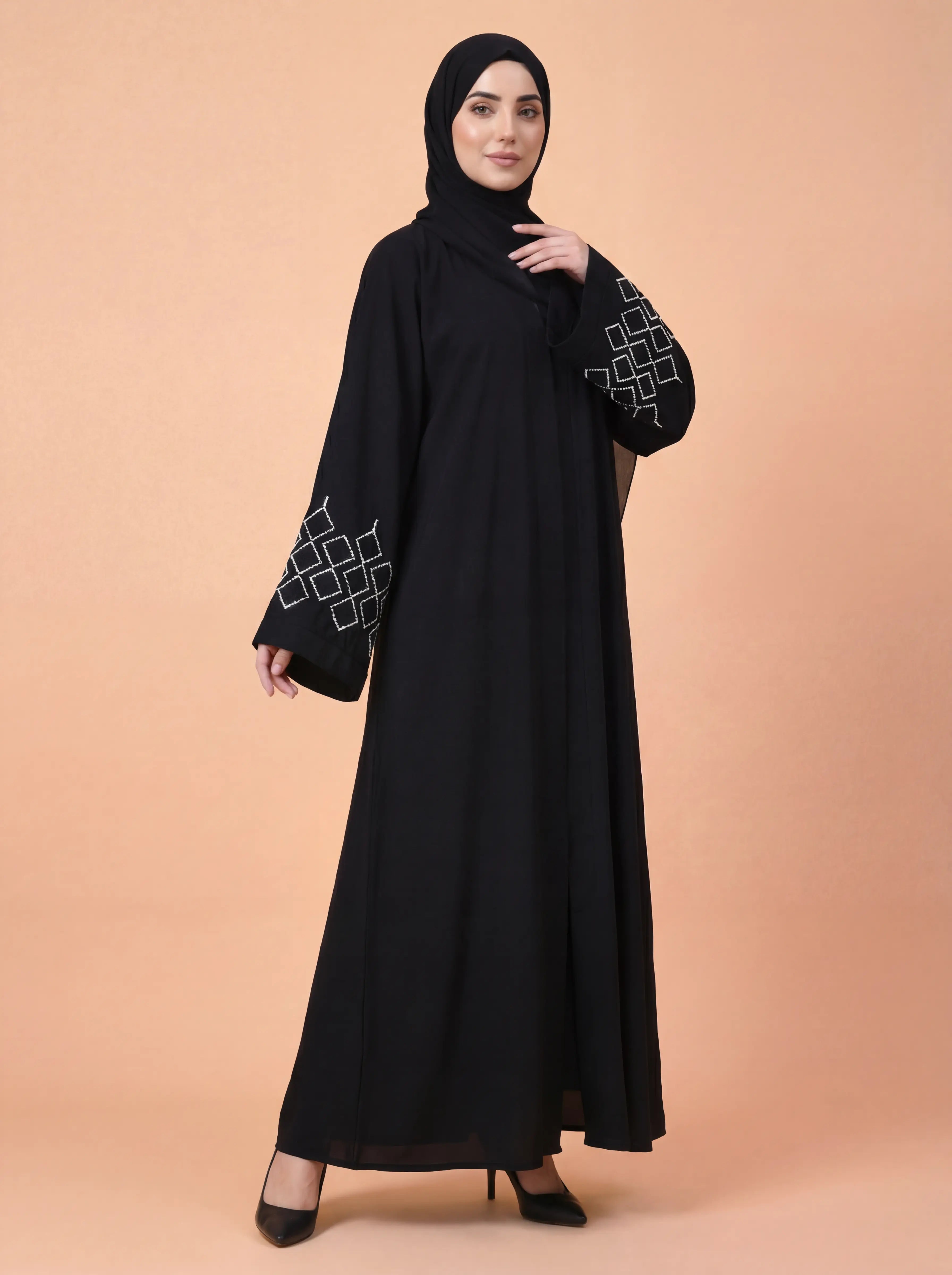 Layali Qamar Abaya Black