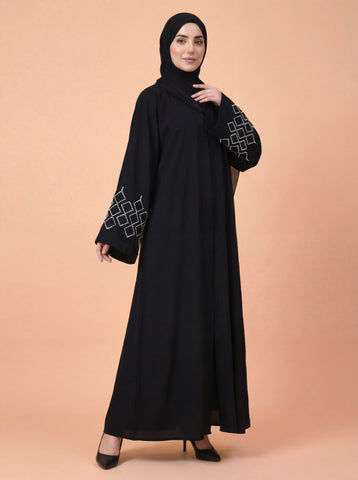 Layali Qamar Abaya Black