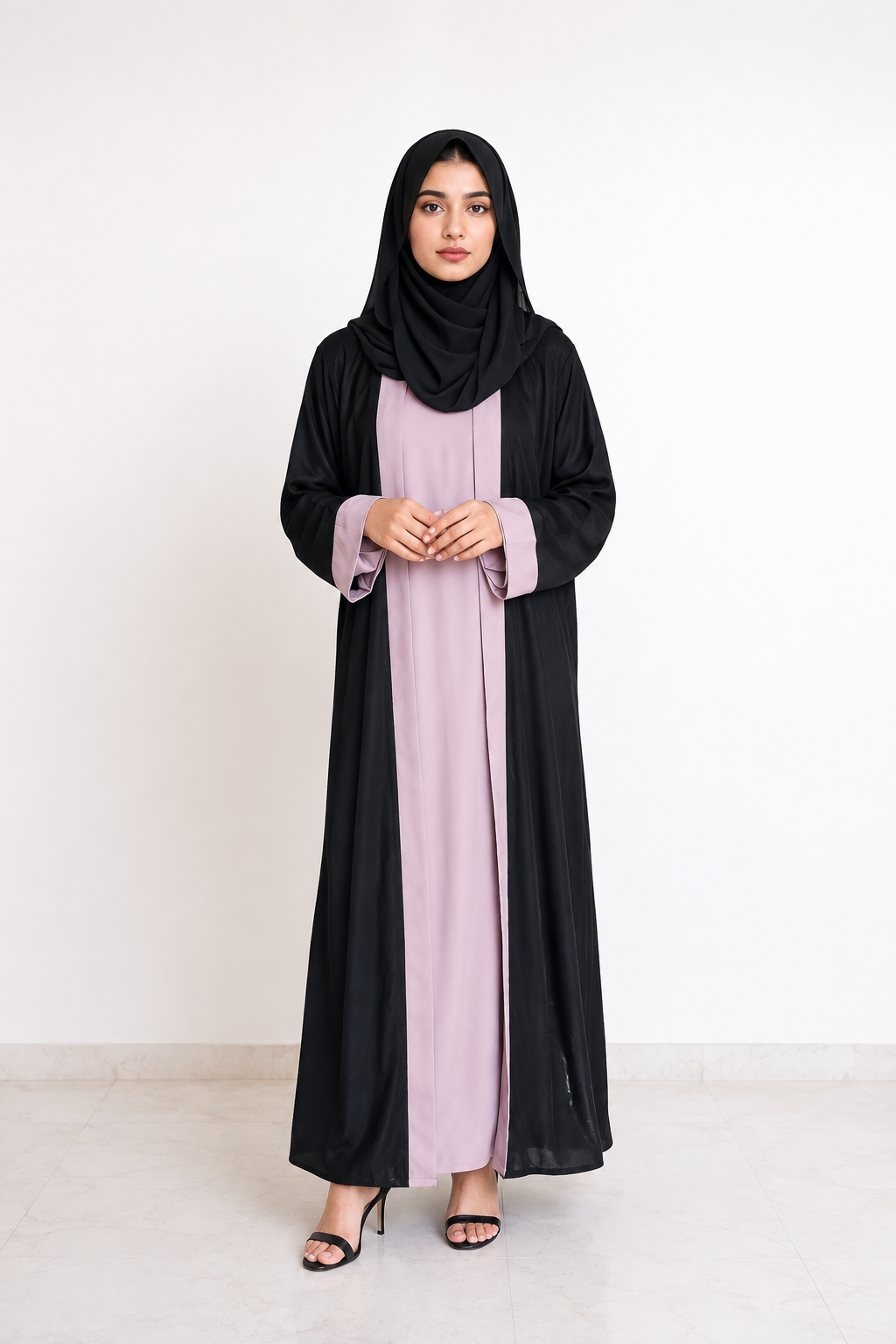 NAAZ - Two layer Abaya ( Inner + Coat )