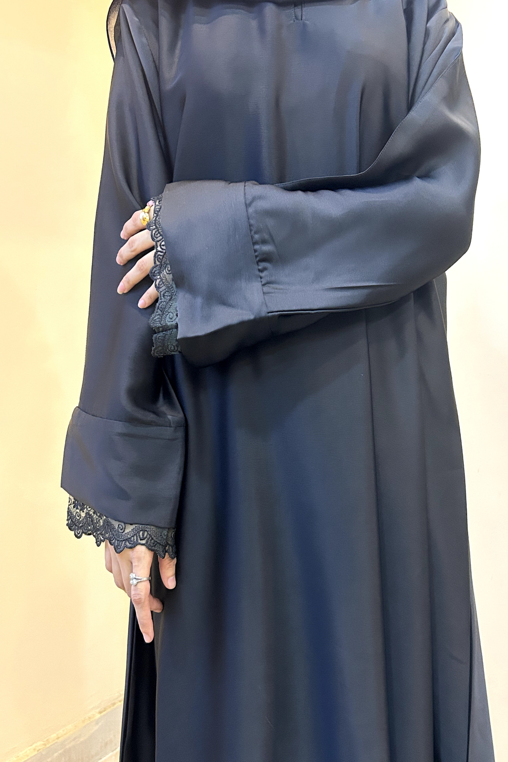 Noor - Royal black Abaya