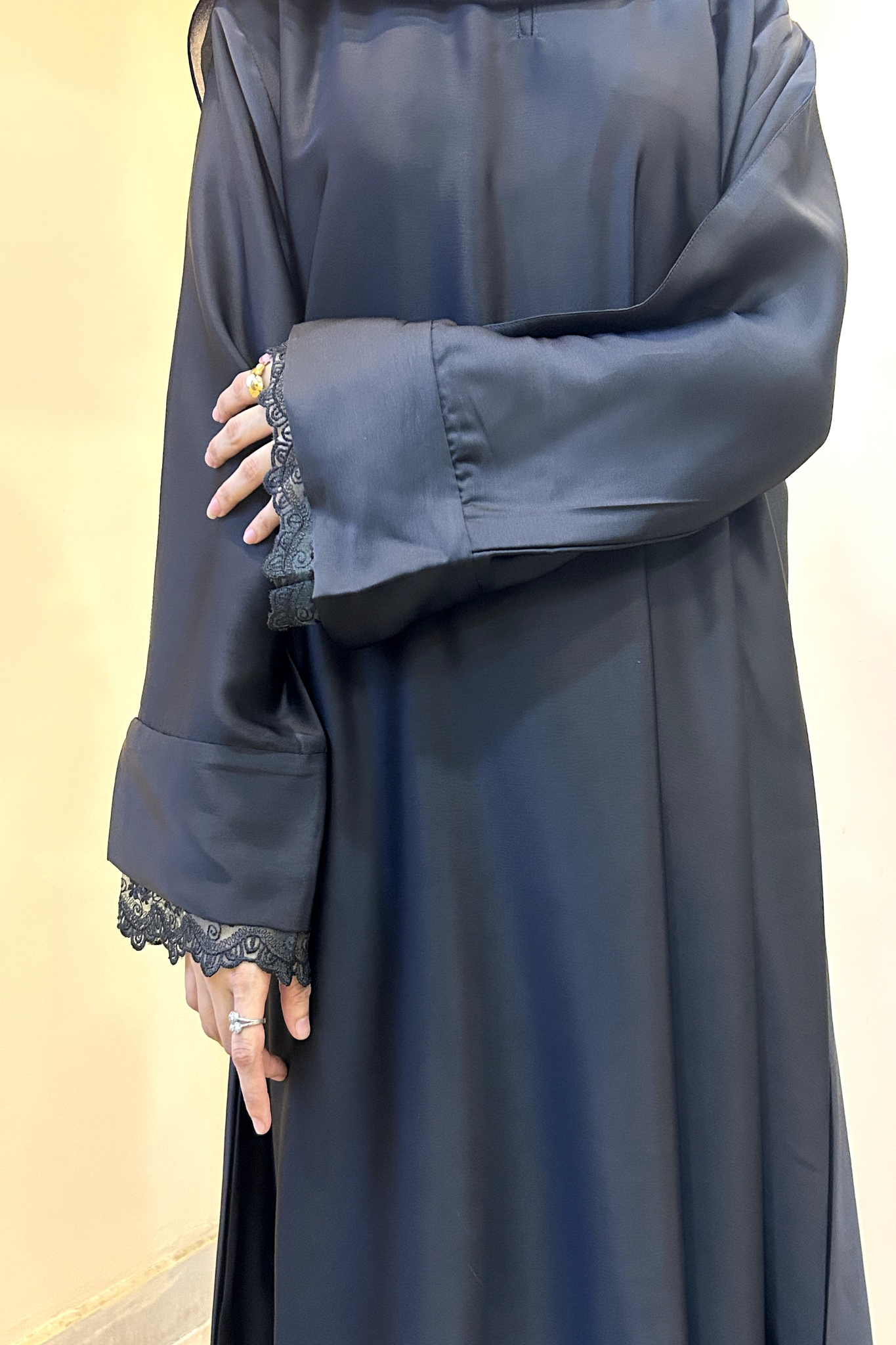 Noor - Royal black Abaya