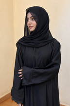 Noor - Royal black Abaya