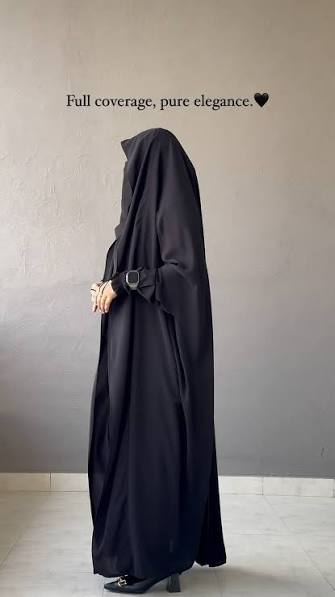 Saudi Jilbab Black 4