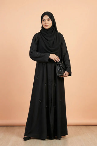 Stone Flower | Front-Open Stone Abaya