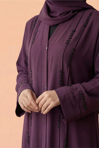Sakoon Abaya | Stone Front Open Abaya