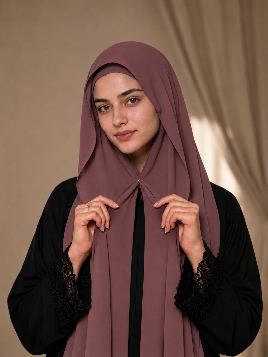 Magnetic Hijab -  Hijab + Cap + Magnets