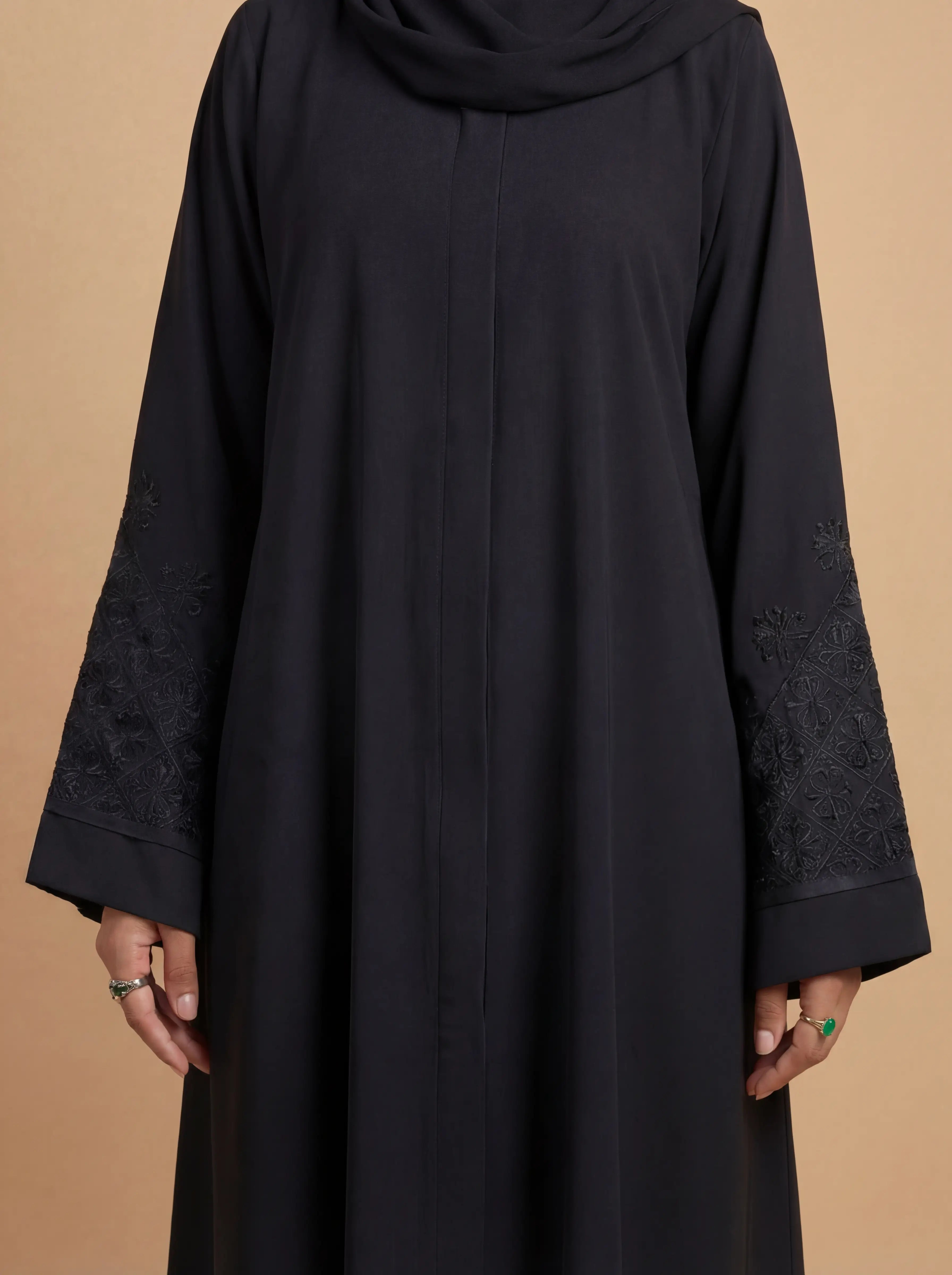 Zahra - Black Embroidery