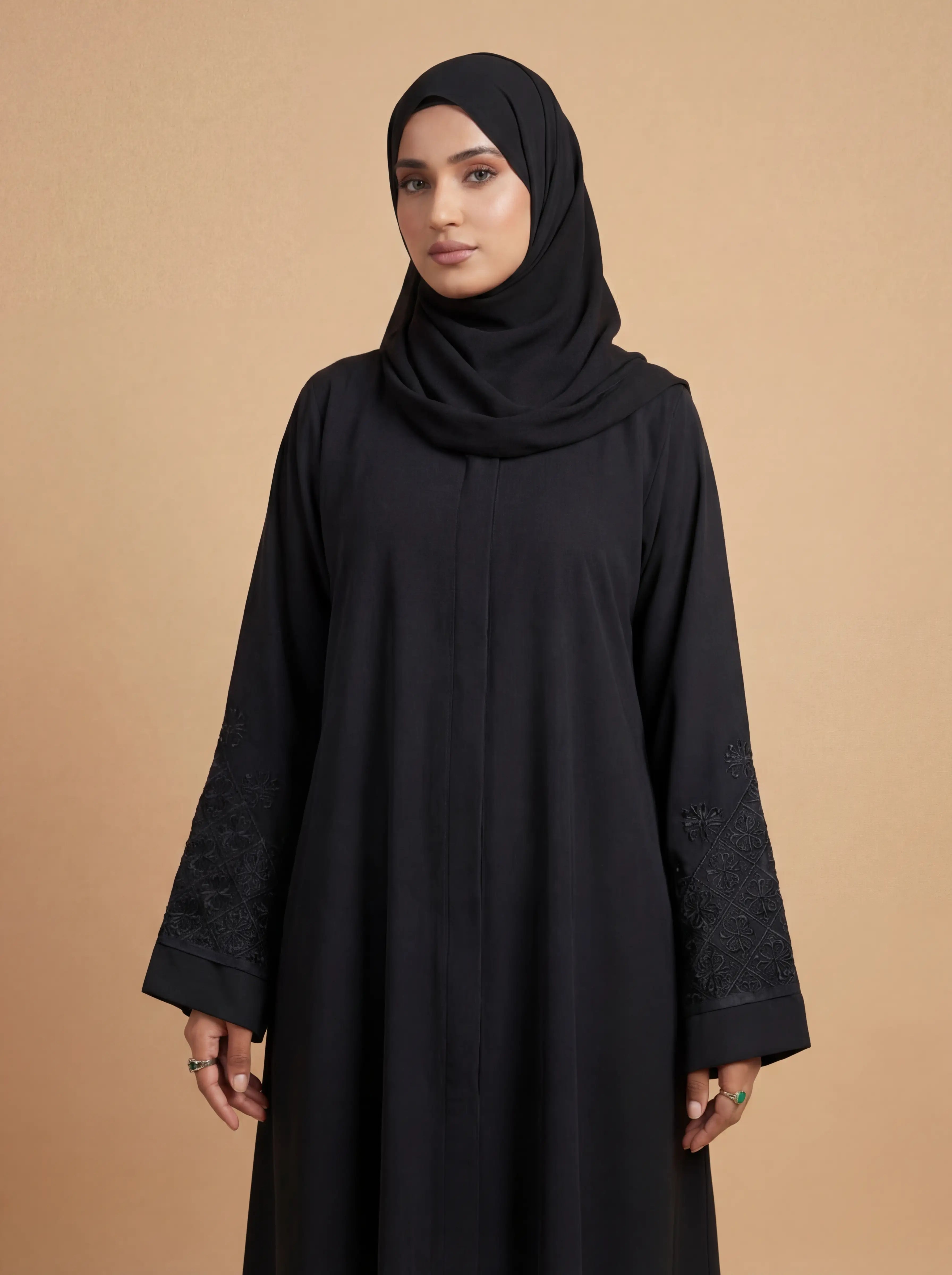 Zahra - Black Embroidery