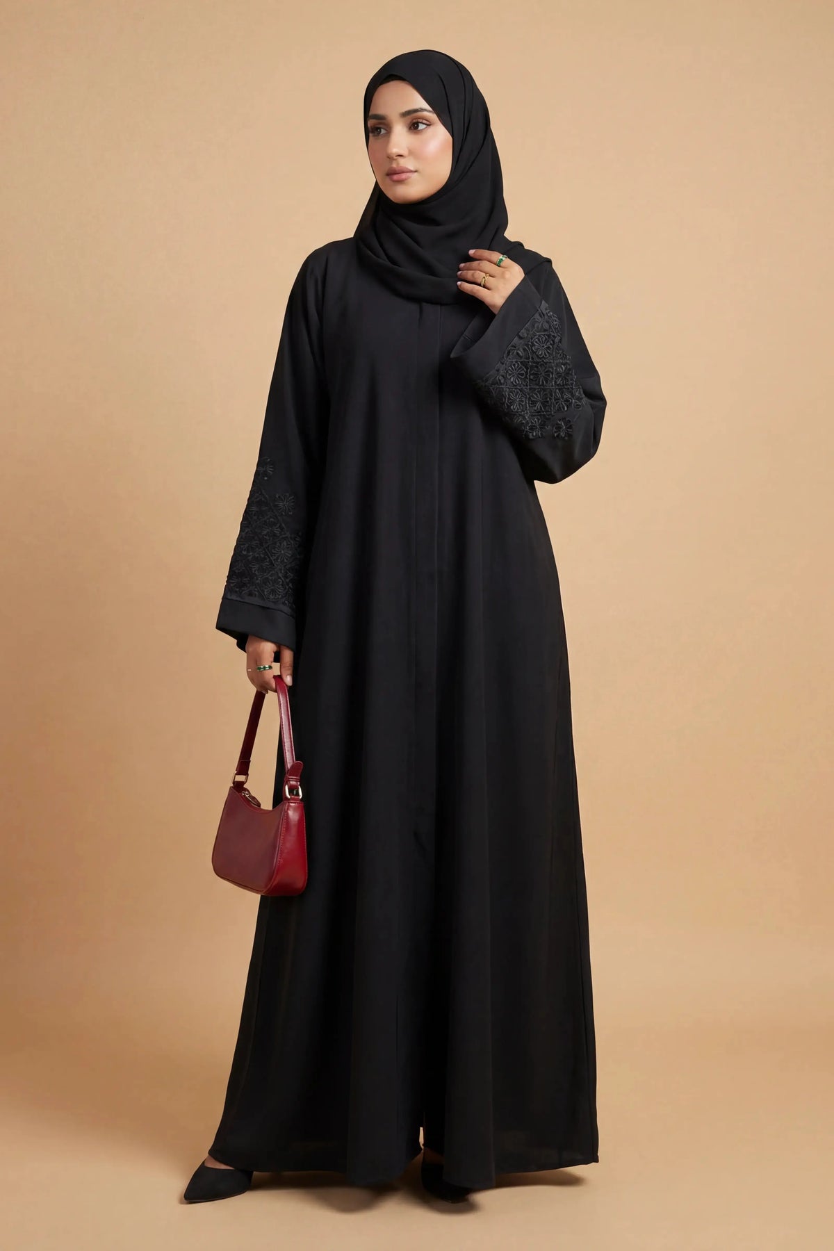 Zahra - Black Embroidery