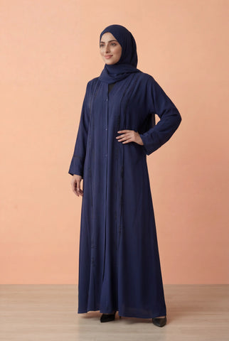 Sakoon Abaya | Stone Front Open Abaya