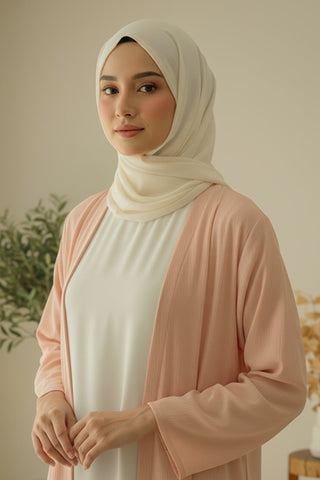 Alaya Pink Abaya + Inner - 
