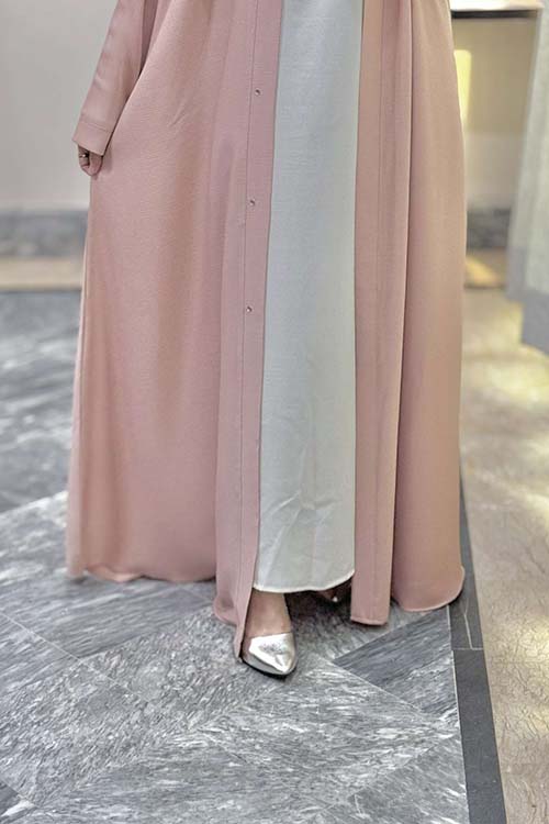 Alaya Pink Abaya + Inner - 