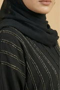 Aliha Abaya | Fancy Moti Design Front Open Abaya