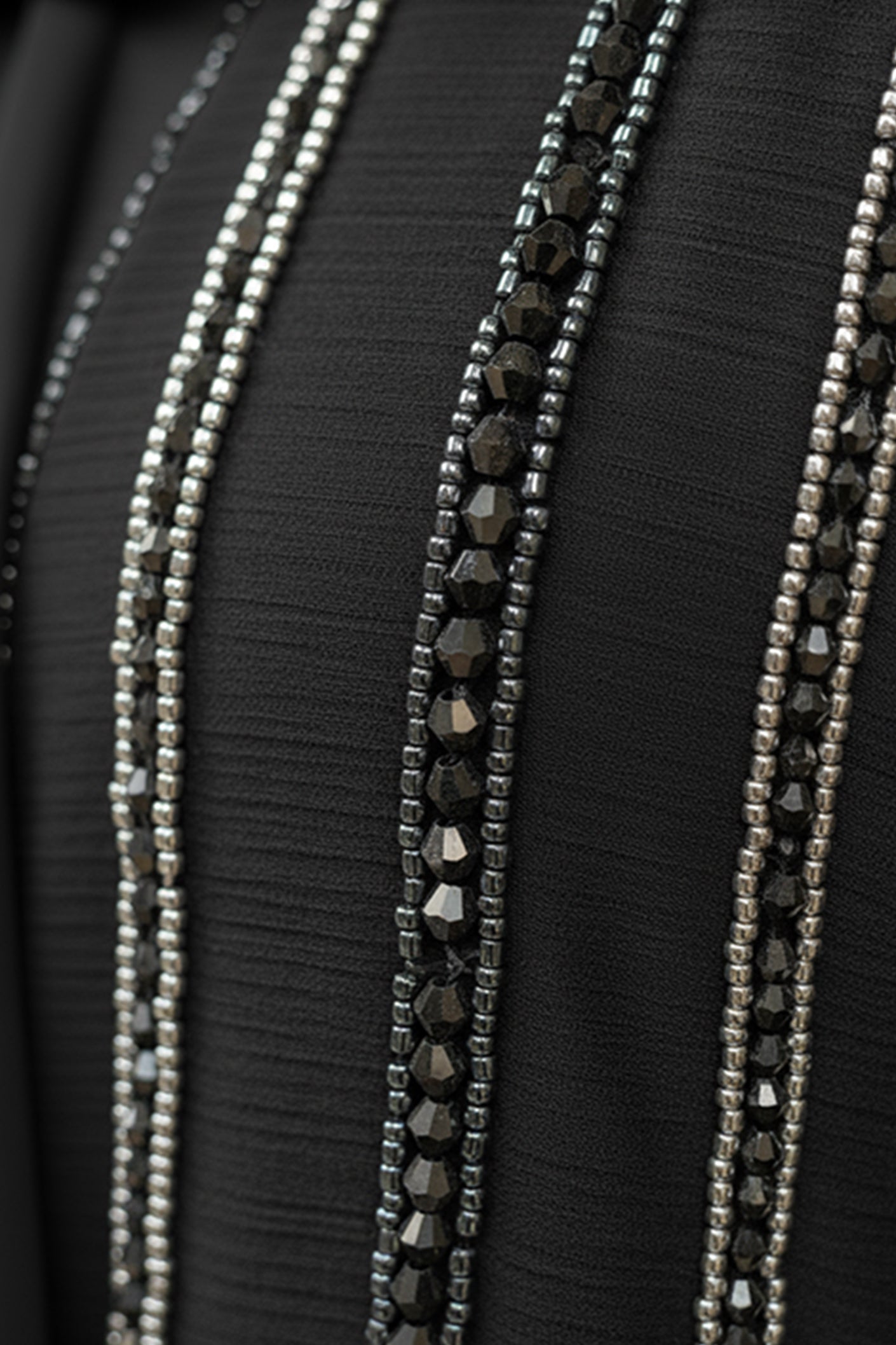 Aliha Abaya | Fancy Moti Design Front Open Abaya