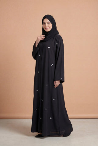 Sky Flower  | Embroidery Front-Open