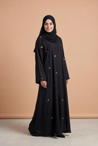 Sky Flower  | Embroidery Front-Open