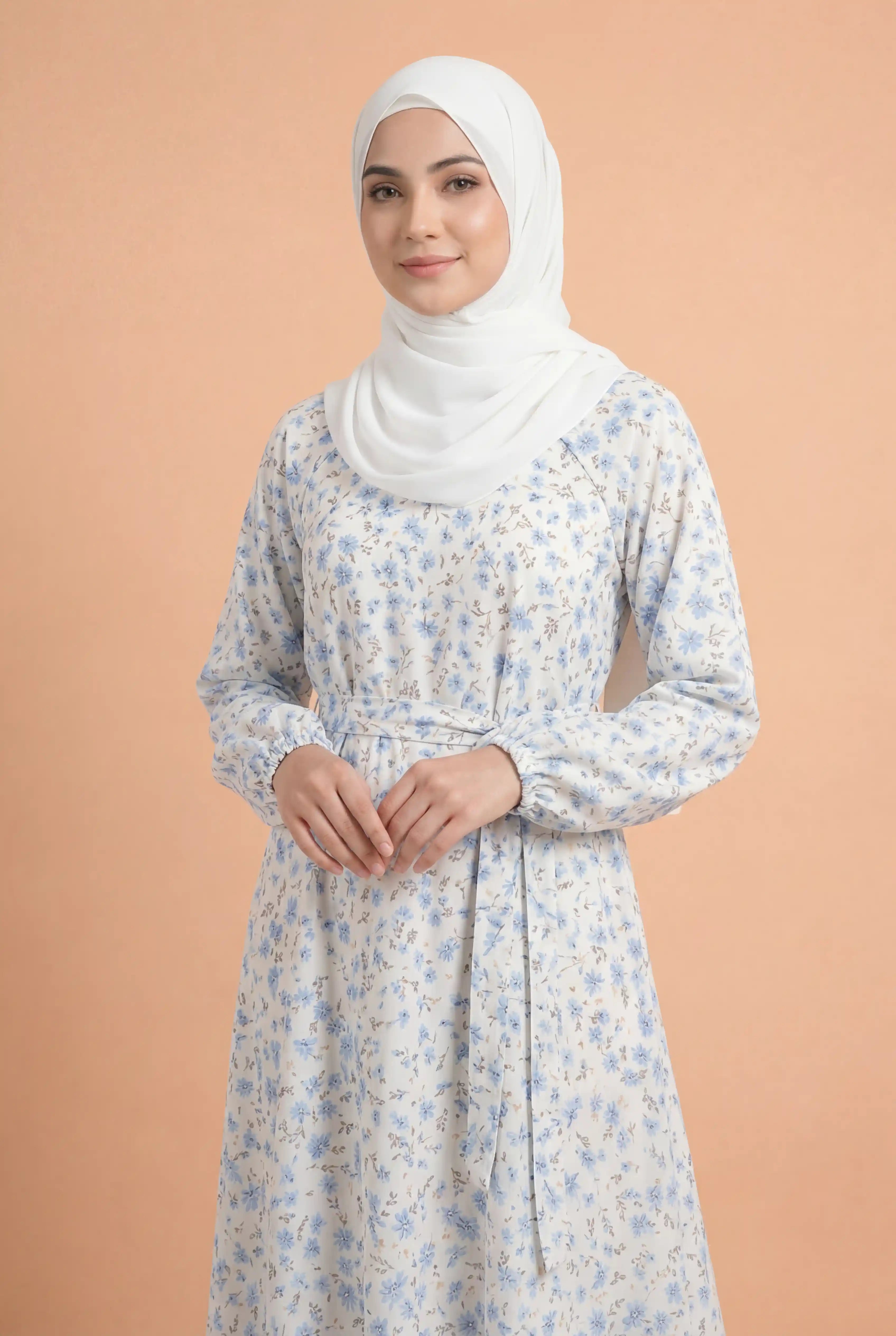 Gul Zaar | Printed Maxi Abaya