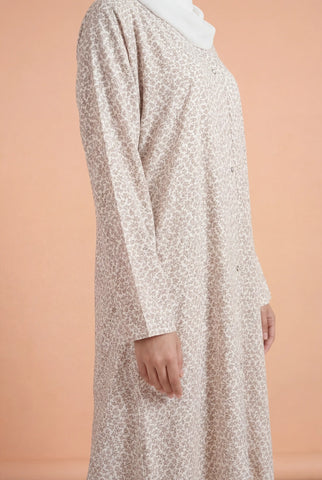Modest Bloom | Front Open Printed Abaya