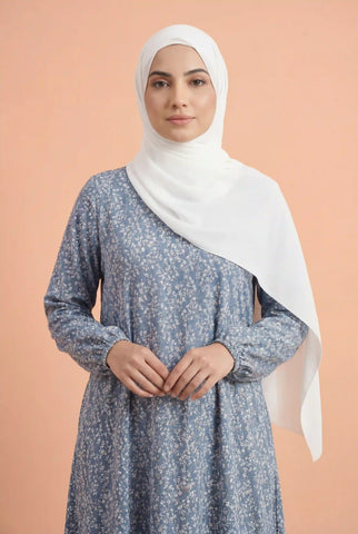 Sky Grace | Printed Maxi Abaya