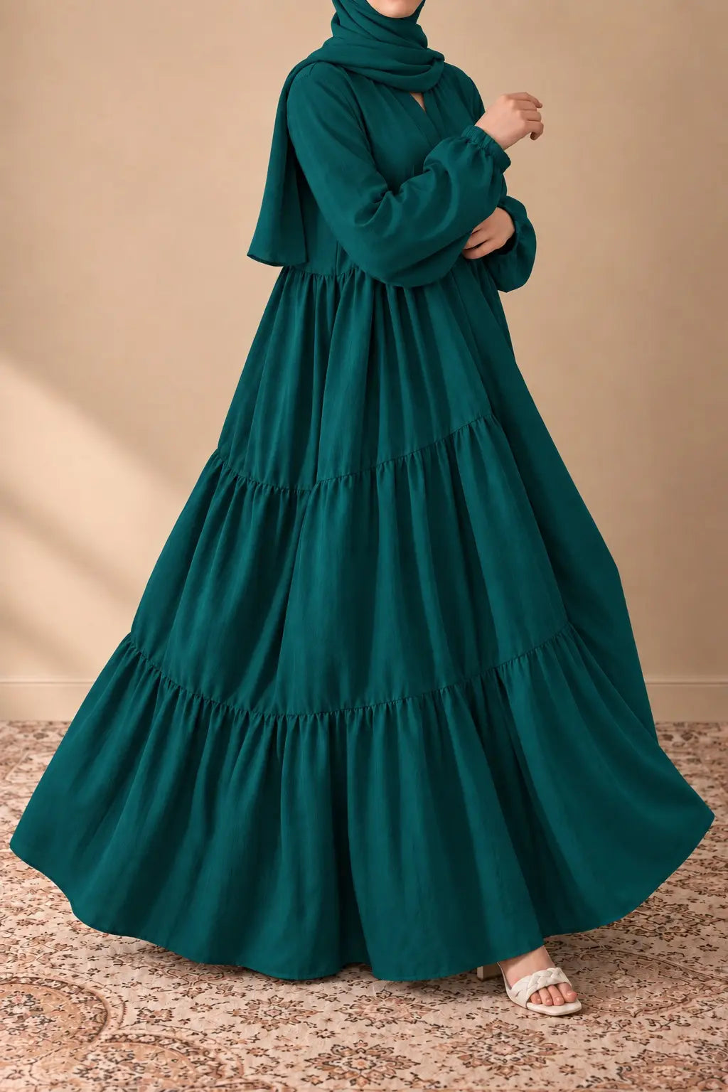 Flowline Abaya - 4 Pieces