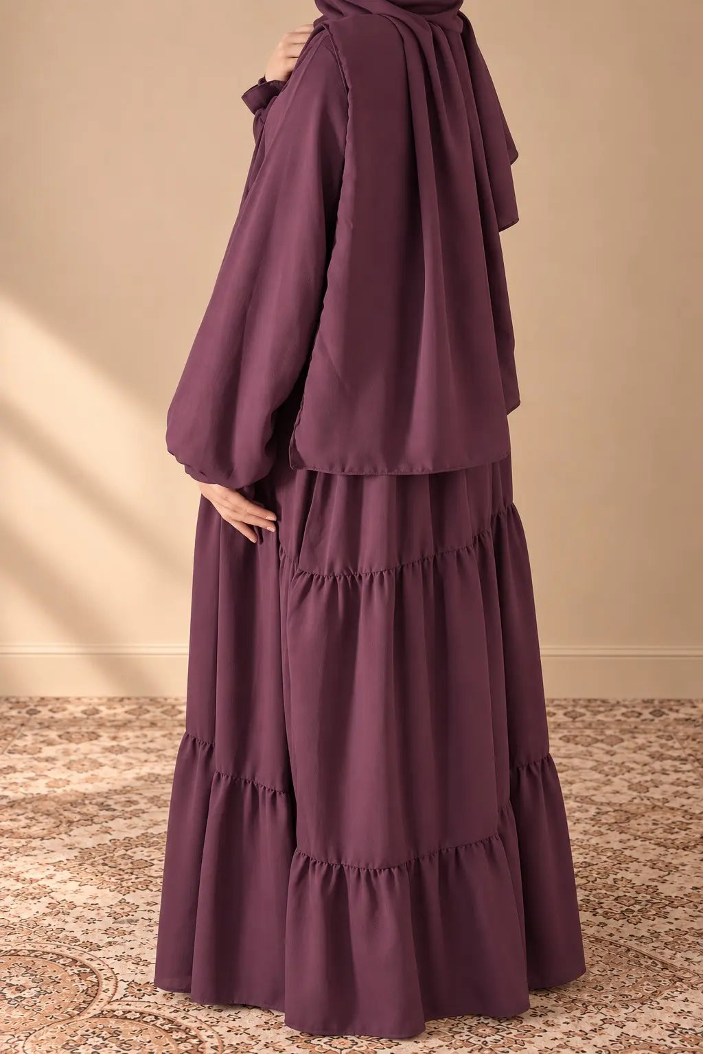 Flowline Abaya - 4 Pieces