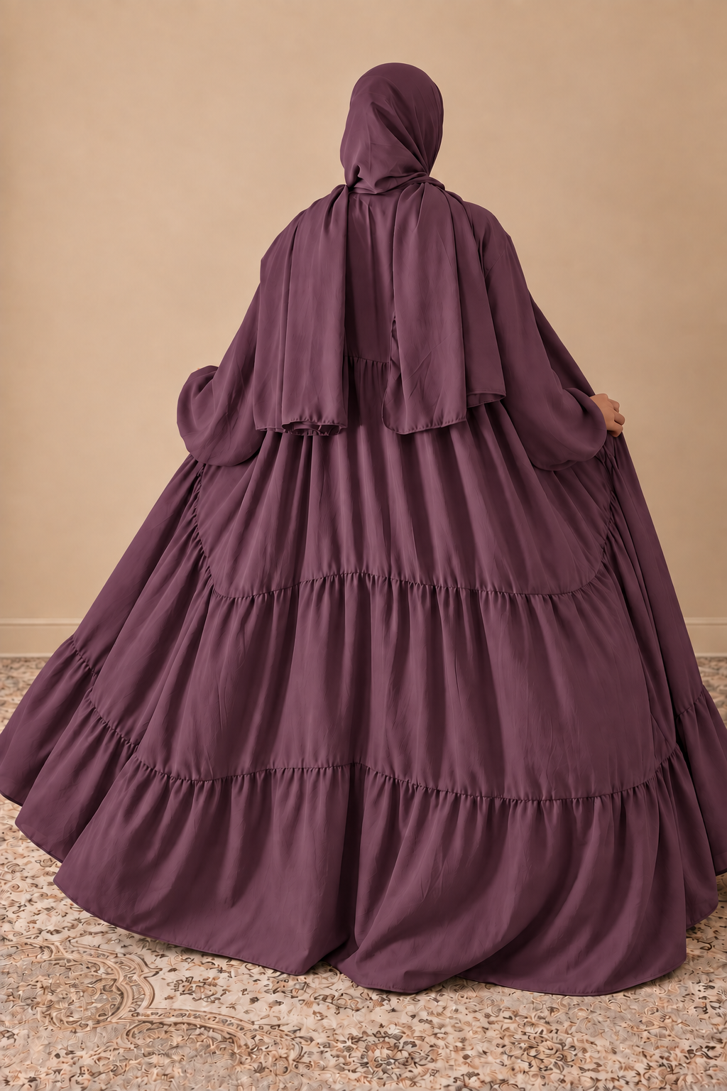 Flowline Abaya - 4 Pieces