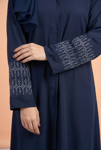 Rabeel | Embroidary abaya | front open