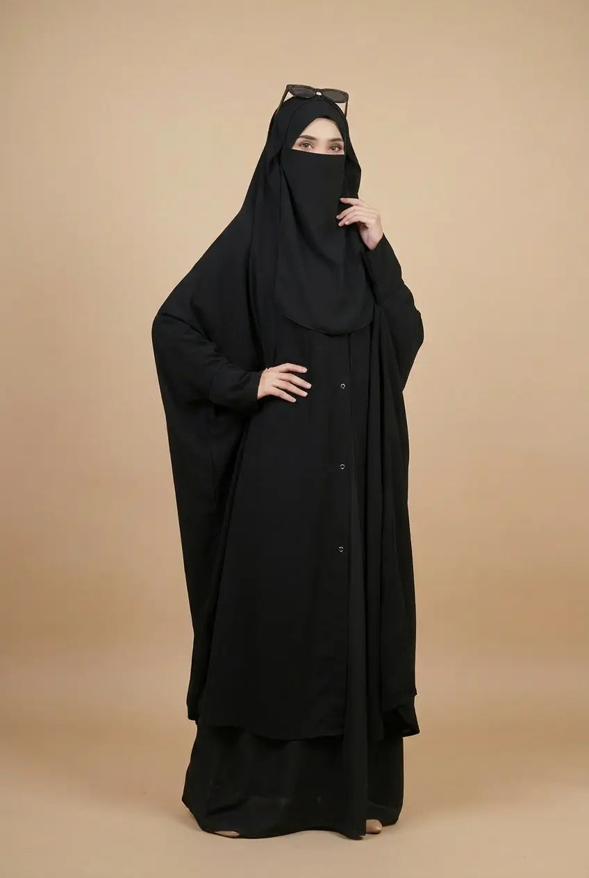 Irani Chadar | Premium Imported Nida Fabric | Front Open