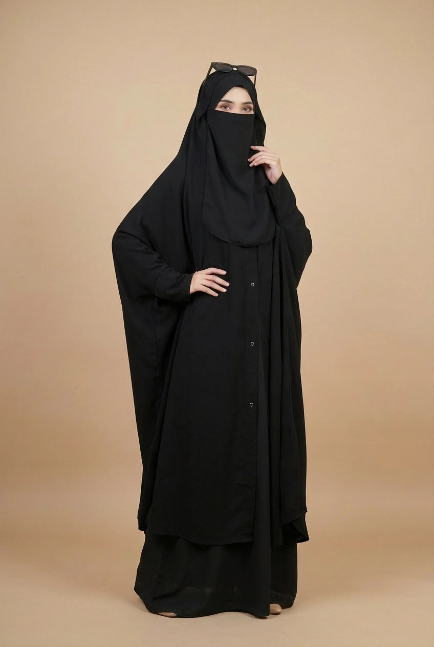 Irani Chadar | Premium Imported Nida Fabric | Front Open